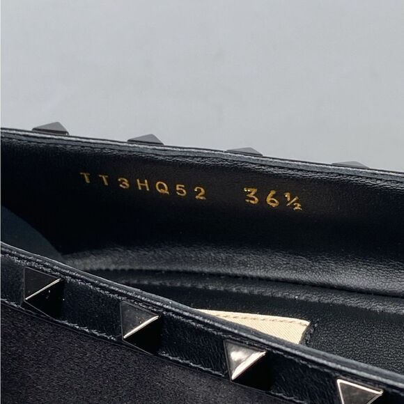 Valentino Garavani Rockstud Satin Ballerina Flats size 36.5 - Picture 5 of 14